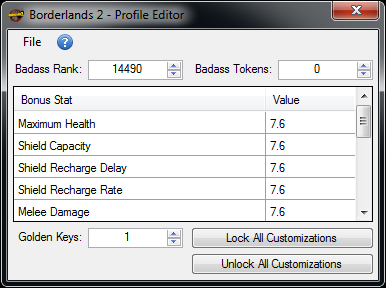 Borderlands 2 Profile Editor Download